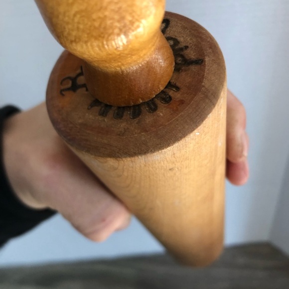 Vtg Baribocraft Solid Wooden Rolling Pin - Picture 6 of 8
